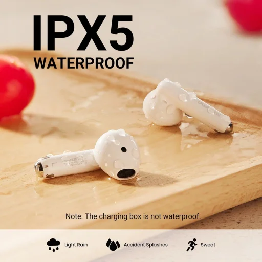 Ugreen HiTune H5 WS201 TWS vezeték nélküli fülhallgató - fehér - 8