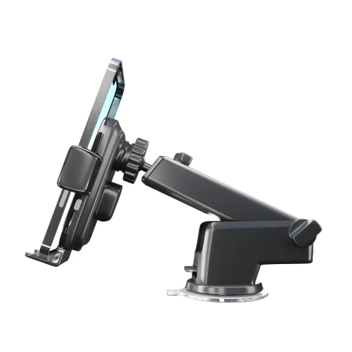 3mk Drive & Charge autós telefontartó rácsra/szélvédőre/műszerfalra induktív töltővel - fekete - 6