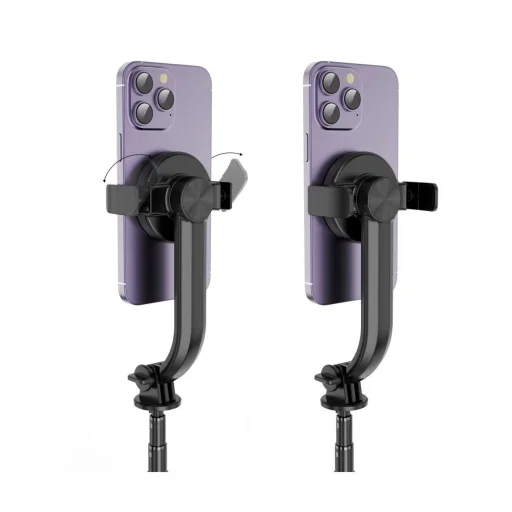 Tech-Protect L04S Bluetooth selfie bot állvánnyal, akár 95 cm hosszú és 360 fokos fej - fekete - 6