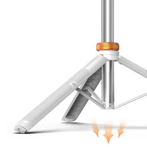 Tech-Protect L03S Bluetooth selfie bot távirányítóval, tripod 148cm-ig és 180 fokos fejel - fehér - 3