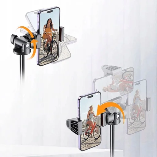 Tech-Protect L03S Bluetooth selfie bot távirányítóval, tripod 148cm-ig és 180 fokos fejel - fehér - 4