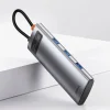 HUB 7 az 1-ben Baseus Metal Gleam Series USB-C USB-C PD / 3x USB-A / HDMI / SD TF - szürke thumbnail