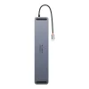 Baseus EliteJoy Gen2 univerzális USB HUB 12 az 1-ben USB-C kábellel 25cm notebook állvány USB-A / USB-C / DP / HDMI / SD / TF / RJ45 / 3.5mm jack / PD 100W szürke (WKSX030213) thumbnail