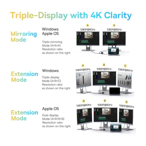 Baseus EliteJoy Gen2 univerzális USB HUB 12 az 1-ben USB-C kábellel 25cm notebook állvány USB-A / USB-C / DP / HDMI / SD / TF / RJ45 / 3.5mm jack / PD 100W szürke (WKSX030213) - 14