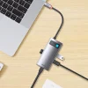 Baseus Metal Gleam Series HUB 4 az 1-ben USB Type C - 3 x USB 3.2 Gen. 1 / RJ45 (WKWG070113) thumbnail