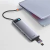 Baseus Metal Gleam multifunkcionális HUB USB Type C 12-az-1-ben HDMI / DP / USB Type C / minijack 3,5mm / RJ45 / SD (WKWG020213) thumbnail