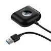 Baseus Square round 4 az 1-ben USB HUB Adapter (USB3.0 TO USB3.0  1 + USB2.0  3) 1m Fekete (CAHUB-AY01) thumbnail