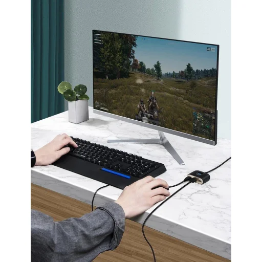 Baseus Square round 4 az 1-ben USB HUB Adapter (USB3.0 TO USB3.0  1 + USB2.0  3) 1m Fekete (CAHUB-AY01) - 10