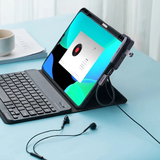 Baseus PadJoy universal 6in1 USB-C HUB tablet / okostelefon számára - sötétszürke - 11