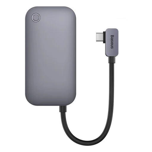 Baseus PadJoy universal 6in1 USB-C HUB tablet / okostelefon számára - sötétszürke - 2