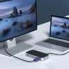 HUB Choetech M52 USB-C - USB-C PD/USB-C/USB-A/HDMI/VGA/DP/SD/TF/RJ45/AUX - szürke thumbnail