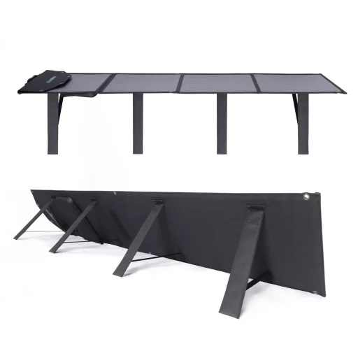 Choetech SC009-V2 összecsukható napelemes töltő 100W USB-C / 2x USB-A PD QC - fekete - 3