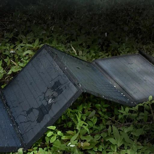 Choetech SC009-V2 összecsukható napelemes töltő 100W USB-C / 2x USB-A PD QC - fekete - 12