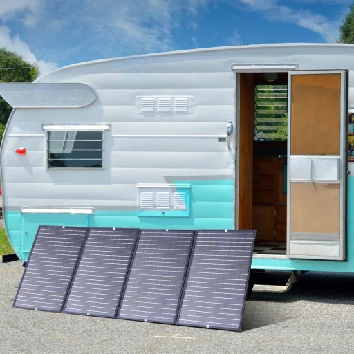 Choetech SC010 napelemes turista töltő, összehajtható, 160W - fekete - 5