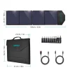 Choetech SC007 napelemes töltő, nagy, összecsukható, 80W DC / USB-C / 2x USB-A PD, QC - fekete thumbnail