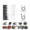 Choetech SC008 napelemes összecsukható töltő 120W DC / USB-C / 2x USB-A - fekete thumbnail