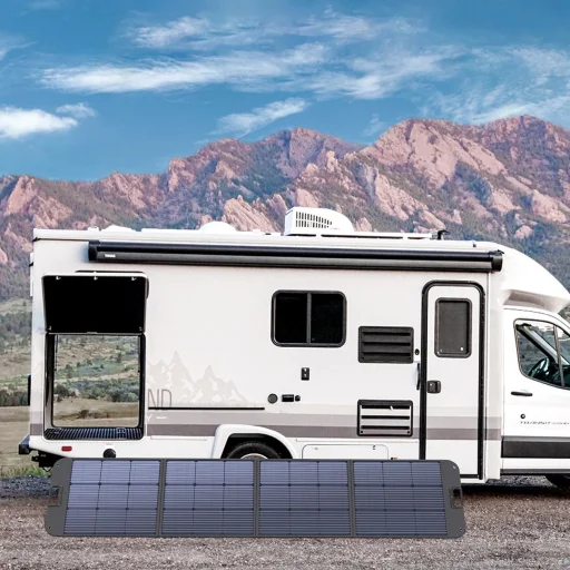 Choetech SC011 napelemes töltő 200W hordozható napelemtábla - fekete - 6