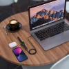 Choetech T319 MFI 5W vezeték nélküli töltő Apple Watch + USB-C kábel - fekete thumbnail