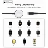 Choetech T319 MFI 5W vezeték nélküli töltő Apple Watch + USB-C kábel - fekete thumbnail