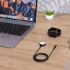 Choetech T319 MFI 5W vezeték nélküli töltő Apple Watch + USB-C kábel - fekete thumbnail