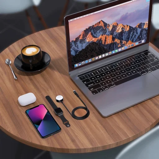 Choetech T319 MFI 5W vezeték nélküli töltő Apple Watch + USB-C kábel - fekete - 14
