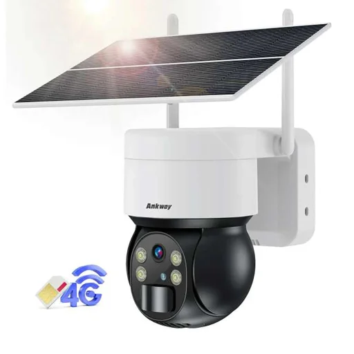 Choetech ASC006-4G napelemes intelligens PTZ 4G LTE kamera 5W napelemmel - fehér - 2