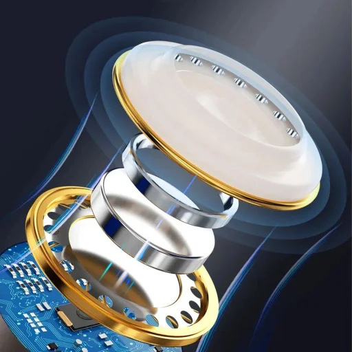 Dudao X1PROT vezetékes USB-C fülhallgatók 1.2 m - fekete - 3