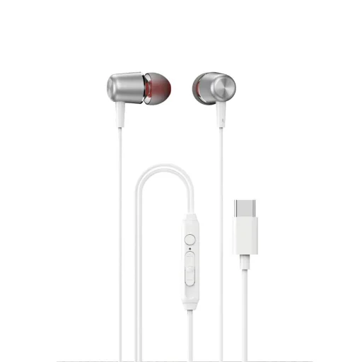 Dudao X1PROT in-ear vezetékes USB-C fülhallgató 1.2 m - fehér - 1