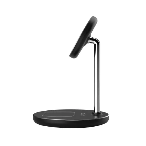 Tech-Protect QI15W-A21 induktív MagSafe 15W töltőállomás 2 az 1-ben állvánnyal okostelefonokhoz / fejhallgatókhoz - fekete - 5