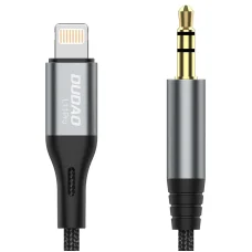 Dudao audiokábel Lightning - mini jack 3.5mm 1m szürke (L11PRO)