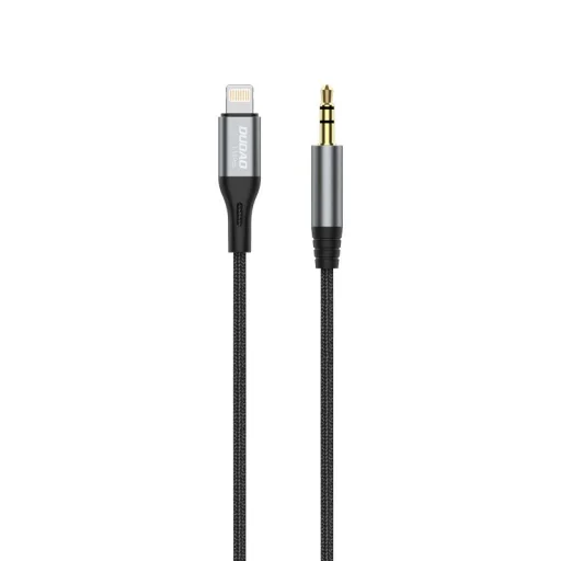 Dudao audiokábel Lightning - mini jack 3.5mm 1m szürke (L11PRO) - 2
