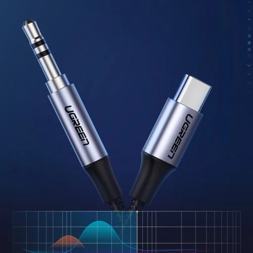 Ugreen kábel USB C - mini jack 3.5mm 1m szürke (AV143) - 6