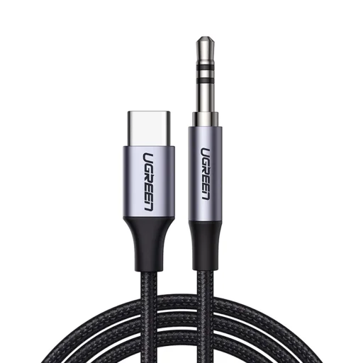 Ugreen kábel USB C - mini jack 3.5mm 1m szürke (AV143) - 1