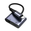 Joyroom SY-L01 Lightning - Lightning / 3.5 mm mini jack DAC adapter 2in1 - fekete thumbnail