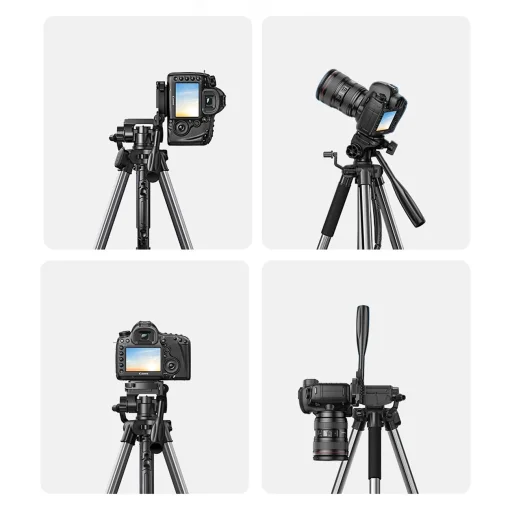 Professional Ugreen LP661 tripod - fekete és szürke - 13