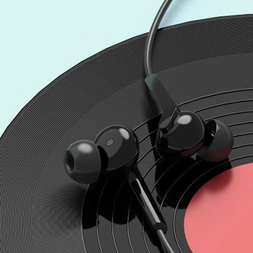 Dudao X3C+ vezetékes USB-C fülhallgató 1.2m - fekete - 4