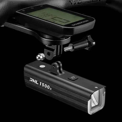 Rockbros RHL1500 első kerékpárlámpa 5000mAh 1500lm IPX6 - fekete - 14