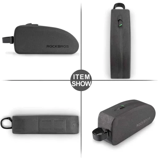 Rockbros AS-019-1 kerékpárváz táska vízálló 1.6 l - fekete - 3