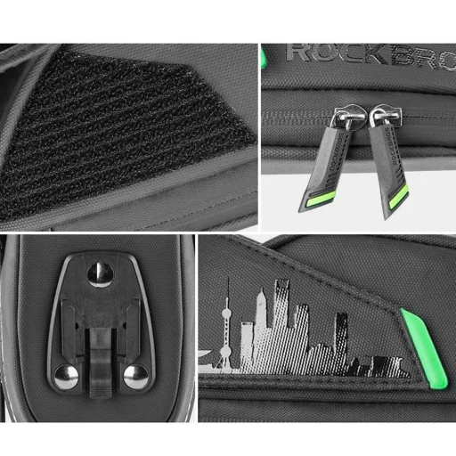 Rockbros C27-1 nyeregalatti biciklis táska - fekete - 8