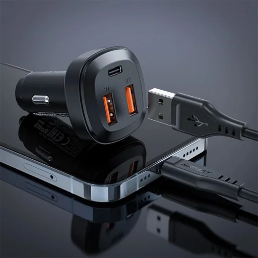 Acefast autós töltő 66W 2x USB / USB Type C, PPS, Power Delivery, Quick Charge 4.0, AFC, FCP, SCP fekete (B9) - 6