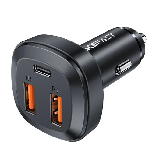 Acefast autós töltő 66W 2x USB / USB Type C, PPS, Power Delivery, Quick Charge 4.0, AFC, FCP, SCP fekete (B9) - 1