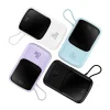 Baseus Qpow Digital Display Power Bank gyors töltéssel 10000mAh 20W QC/PD/SCP/FCP beépített Lightning kábellel Fehér thumbnail