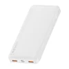 Baseus Bipow gyors töltésű power bank 10000mAh 20W fehér (Overseas Edition) + USB-A - Micro USB kábel 0.25m fehér (PPBD050502) thumbnail