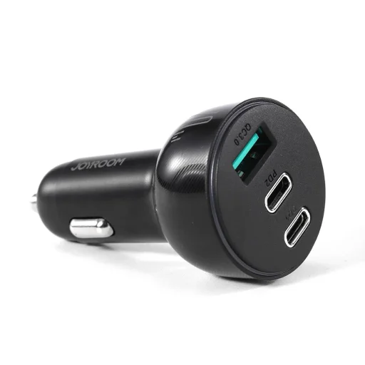 Joyroom autós töltő 70W, 3 porttal: USB, 2 x USB C fekete (JR-CL26) - 11