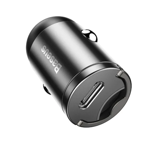 Baseus Tiny Star PPS mini autós töltő USB Type C 30W Quick Charge 3.0 PD 3.0 szürke (VCHX-B0G) - 2