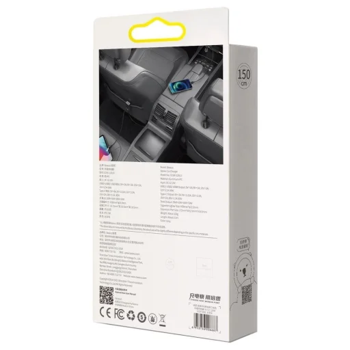 Baseus Share Together autós töltő 3x USB / USB Type C 120W PPS Quick Charge Power Delivery szürke (CCBT-B0G) - 6