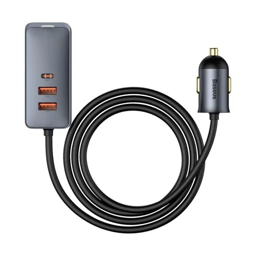 Baseus Share Together autós töltő 3x USB / USB Type C 120W PPS Quick Charge Power Delivery szürke (CCBT-B0G) - 2