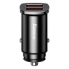 Baseus Square fliptok autós töltő 2x USB QC3.0 Quick Charge 3.0 SCP AFC 30W fekete (CCALL-DS01) - 3