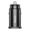 Baseus Square fliptok autós töltő 2x USB QC3.0 Quick Charge 3.0 SCP AFC 30W fekete (CCALL-DS01)