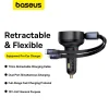 Baseus Enjoyment USB-C autós töltő USB-C / Lightning 60W kábellel - fekete - 12